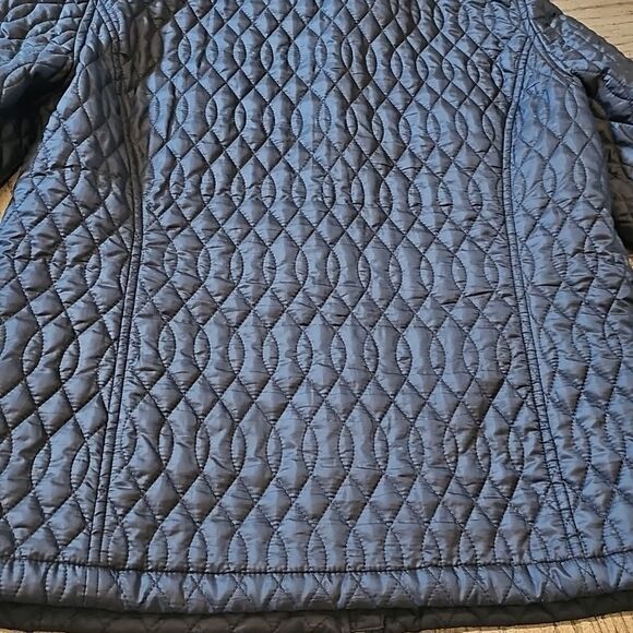 Lands' End Black Quilted Jacket Size M - Picture 14 of 15
